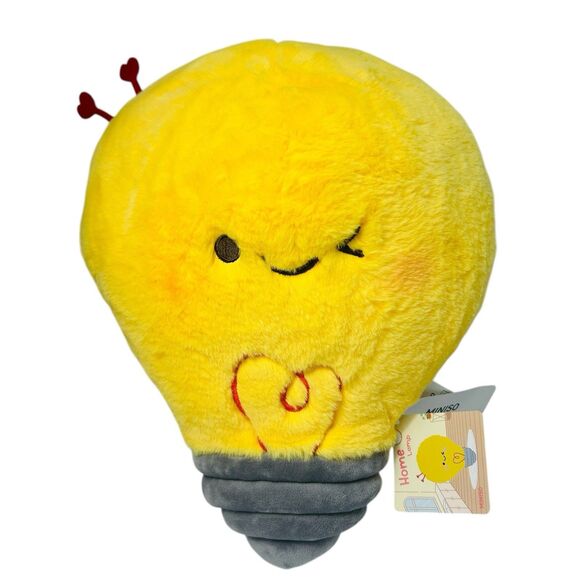 Miniso Home Lamp Series Light Bulb Plush 14 Inch NWT - Picture 1 of 6
